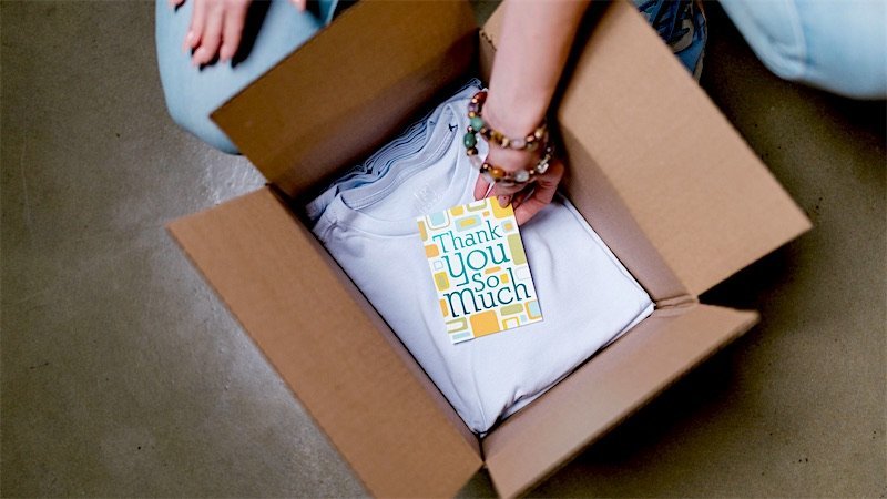 Orders being packed for shipping
