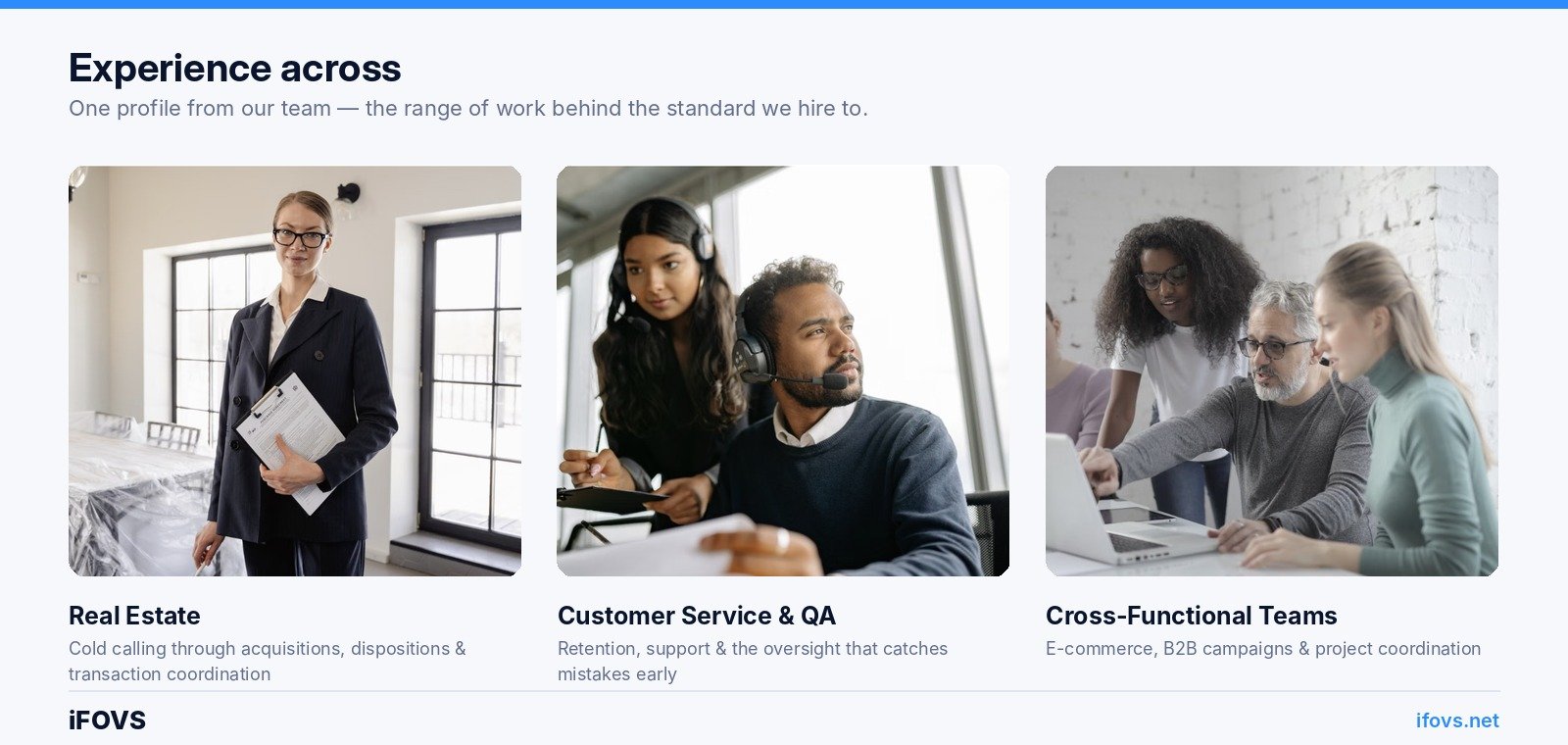 Outsourcing quality assurance: experience across real estate, customer service and QA teams